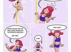 spinning pole dance