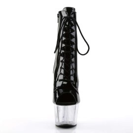 Pleaser ADORE-1021 Black Patent/Clear