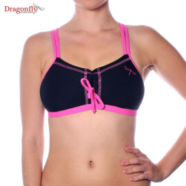 Dragonfly Top Nella S Schwarz / Pink