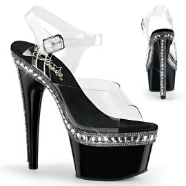 Pleaser ADORE-708RS-1 Clear/Black