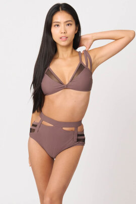 Zasha Polewear Top Charlotte Mahogany XS