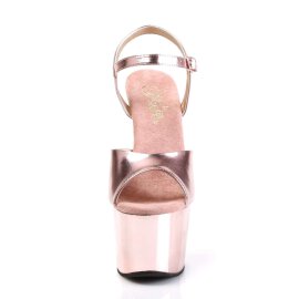 Pleaser Sandalette ADORE-709 Rose-Gold Metallic Chrom