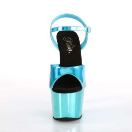 Pleaser ADORE-709HGCH Turquoise Hologram/Turquoise Chrome