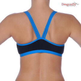 Dragonfly Top Nella M Schwarz / Himmelblau