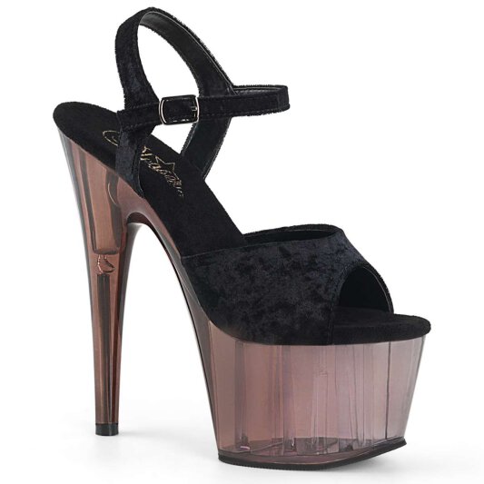 Pleaser ADORE-709MCT Black Crushed Velvet/Dual Tinted