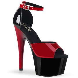 Pleaser ADORE-789 Red-Black Patent/Black-Red