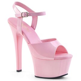 Pleaser ASPIRE-609 Baby Pink Patent/Baby Pink