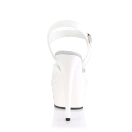 Pleaser Sandalette DELIGHT-608N Weiß