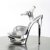Pleaser Sandalette ECLIPSE-619G Silber Multi Glitter Chrom