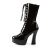 Pleaser Stiefelette ELECTRA-1020 Schwarz