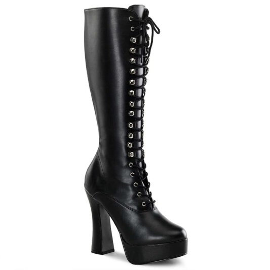 Pleaser ELECTRA-2020 Black Faux Leather