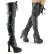 Pleaser Overknee Stiefel ELECTRA-3028 Schwarz