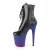 Pleaser Stiefelette FLAMINGO-1020BP Schwarz Blau-Lila