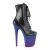 Pleaser Stiefelette FLAMINGO-1020BP Schwarz Blau-Lila