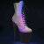Pleaser Stiefelette FLAMINGO-1020REFL Bunt spiegelnd Schwarz
