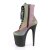 Pleaser Stiefelette FLAMINGO-1020REFL Bunt spiegelnd Schwarz
