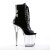 Pleaser Stiefelette FLAMINGO-1021 Schwarz Transparent