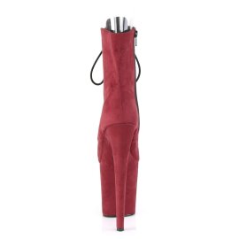 Pleaser Stiefelette FLAMINGO-1021FS Burgundrot