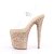 Pleaser Sandalette FLAMINGO-808LG Transparent Rose-Gold Multi Glitter
