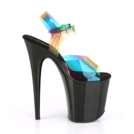 Pleaser Sandalette FLAMINGO-808RB Bunt Schwarz