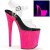 Pleaser Sandalette FLAMINGO-808UVG Transparent Neon-Pink Glitter