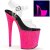 Pleaser Sandalette FLAMINGO-808UVG Transparent Neon-Pink Glitter