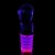 Pleaser Sandalette FLAMINGO-808UVLN Transparent Neon-Pink Glitter