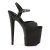Pleaser Sandalette FLAMINGO-809-2G Schwarz Glitter