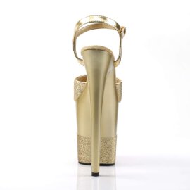 Pleaser Sandalette FLAMINGO-809-2G Gold Glitter