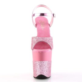 Pleaser Sandalette FLAMINGO-809-2G Rosa Glitter