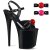 Pleaser Sandalette FLAMINGO-809GB Schwarz