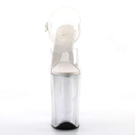 Pleaser Sandalette INFINITY-908MG Transparent Silber