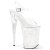 Pleaser Sandalette INFINITY-908MG Transparent Silber