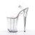 Pleaser Sandalette INFINITY-908MG Transparent Silber