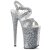 Pleaser Sandalette INFINITY-997LG Silber Glitter