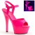 Pleaser Sandalette KISS-209UV Neon-Pink