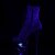 Pleaser Stiefelette MOON-1020MER Schwarz Bunt Multi Glitter
