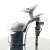 Pleaser Sandalette REVOLVER-709G Silber Multi Glitter Chrom