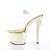 Pleaser Sandalette SKY-308 Transparent Gold Chrom