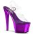 Pleaser Sandalette SKY-308 Transparent Lila Chrom