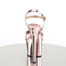 Pleaser Sandalette SKY-309 Rose-Gold Metallic Chrom