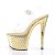 Pleaser Sandalette STARDUST-708 Transparent Gold Chrom