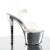 Pleaser Sandalette STARDUST-708 Transparent Silber Chrom