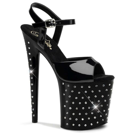 Pleaser Sandalette STARDUST-809 Schwarz