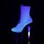 Pleaser Stiefelette UNICORN-1020G Lila-Blau Multi Glitter