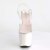 Pleaser Sandalette UNICORN-708LG Transparent Silber Multi Glitter