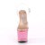 Pleaser Sandalette UNICORN-708T Transparent Pink-Bunt