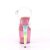 Pleaser Sandalette UNICORN-708T Transparent Pink-Bunt