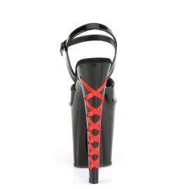 Pleaser XTREME-809CLH Black Patent/Black-Red