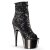 Pleaser Stiefelette ADORE-1008SQ Schwarz Chrom EU-41 / US-11